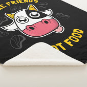 牛は食べ物を食べない友 シェルパブランケット (3/4)