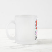 牛はMooのTシャツおよびギフトを言います フロストグラスマグカップ (左)