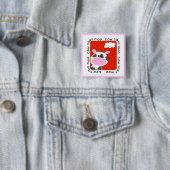 牛はMooのTシャツおよびギフトを言います 缶バッジ (インサイチュ)