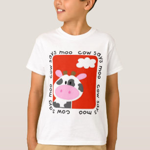牛はMooのTシャツおよびギフトを言います Tシャツ