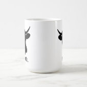 牛はMOO - 15ozマグ行きます コーヒーマグカップ (中央)