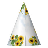 牛ひまわり女の子2歳の誕生日 パーティーハット (裏面)