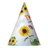 牛ひまわり女の子2歳の誕生日 パーティーハット (左)