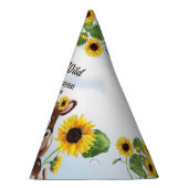 牛ひまわり女の子2歳の誕生日 パーティーハット (右)