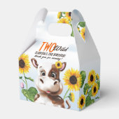 牛ひまわり女の子2歳の誕生日 フェイバーボックス (正面サイド)