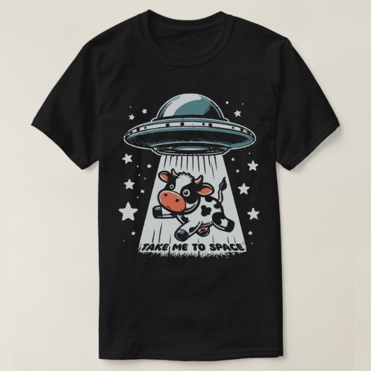 牛への侵入 Tシャツ (デザイン正面)