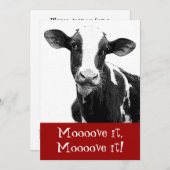 牛までダンスは家庭のバチェロレッテを来ます 招待状 (正面/裏面)