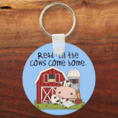 牛まで読書は「家に帰ります キーホルダー (正面)