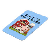 牛まで読書は「家に帰ります マグネット (左側)