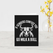 牛もしのミームにミルクを行く人を混乱させる カード (黄色い花)
