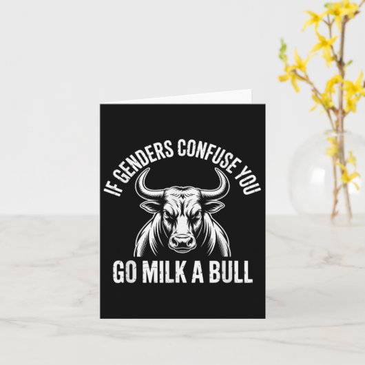 牛もしのミームにミルクを行く人を混乱させる カード (黄色い花)