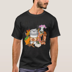 牛や秋牛の農家を愛する女の子 Tシャツ