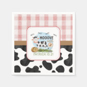 牛をどかして  スタンダードカクテルナプキン (正面)