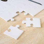 牛をナースとしてハート&シリンジ ジグソーパズル (側面)