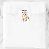 牛を動おもしろいかす ラウンドシール (バッグ)