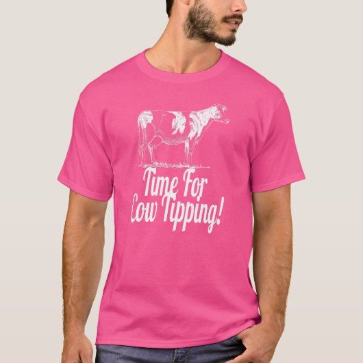牛を引っ張る時間 Tシャツ (正面)