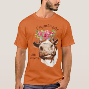 牛を愛する女の子だけ農家肉屋ミルク遠く Tシャツ