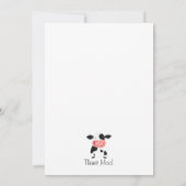 牛を愛する少年 招待状 (裏面)