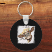 牛を愛するImジャスト女の子Shirt Cow Lov キーホルダー (正面)