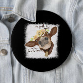 牛を愛するImジャスト女の子Shirt Cow Lov 缶バッジ (インサイチュ)