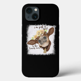 牛を愛するImジャスト女の子Shirt Cow Lov iPhone 13ケース