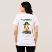 牛を抱きしめるグリーンゴと結婚中 トライブレンドＴシャツ (裏面全面)