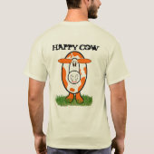 牛を抱きしめるグリーンゴに私が出会った Tシャツ (裏面)
