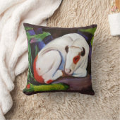 牛を操縦するフランツ・マーク クッション (ブランケット)