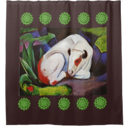 牛を操縦する シャワーカーテン