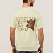 牛を殺す – ビーガン、ベジタリアン Tシャツ (裏面)