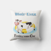 牛を浮かせるものは クッション (裏面)