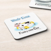 牛を浮かせるものは コースター (左側)