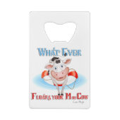 牛を浮かべモーる物 クレジットカード栓抜き (裏面)