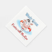 牛を浮かべモーる物 スタンダードランチョンナプキン (角)