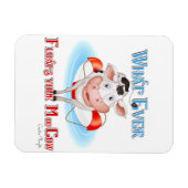 牛を浮かべモーる物 マグネット (横)