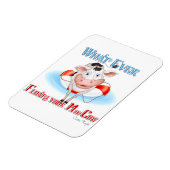 牛を浮かべモーる物 マグネット (左側)