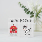 牛を納屋周囲の庭 ポストカード (スタンド正面)