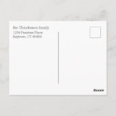 牛を納屋周囲の庭 ポストカード (裏面)