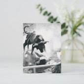 牛を落とした後に地面にカウボーイ ポストカード (スタンド正面)