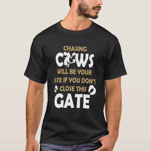 牛を追う Tシャツ (正面)