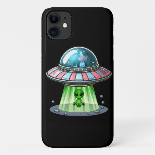 牛を連れ去るエイリアン Case-Mate iPhoneケース (裏面)