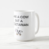 牛を食べます菜食主義のマグのtheholycowprojectを救って下さい コーヒーマグカップ (正面右)