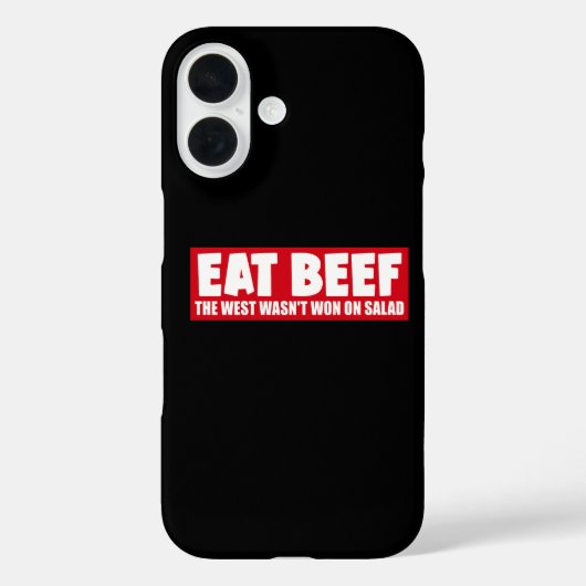 牛を食べろ 西部開拓はサラダで勝ったんじゃない - ミートラバー Case-Mate iPhoneケース (裏面)