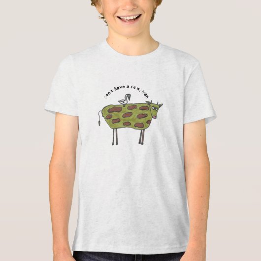 牛を飼ってはいけない トライブレンドTシャツ (正面)