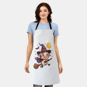 牛を魔女に刺す エプロン (着用した状態)