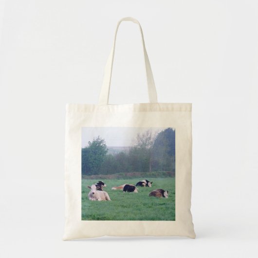 牛アットデイブレイクバジェットトートバッグ トートバッグ (正面)