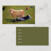 牛アートワーク: 名刺 (正面/裏面)