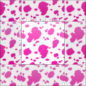 牛エレガントプリント布 ファブリック (タイル)