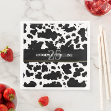 牛エレガント斑プリント農家結婚記念日