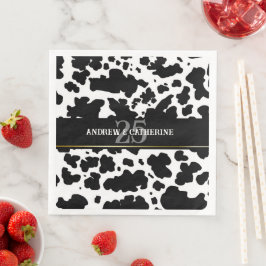 牛エレガント斑プリント農家結婚記念日